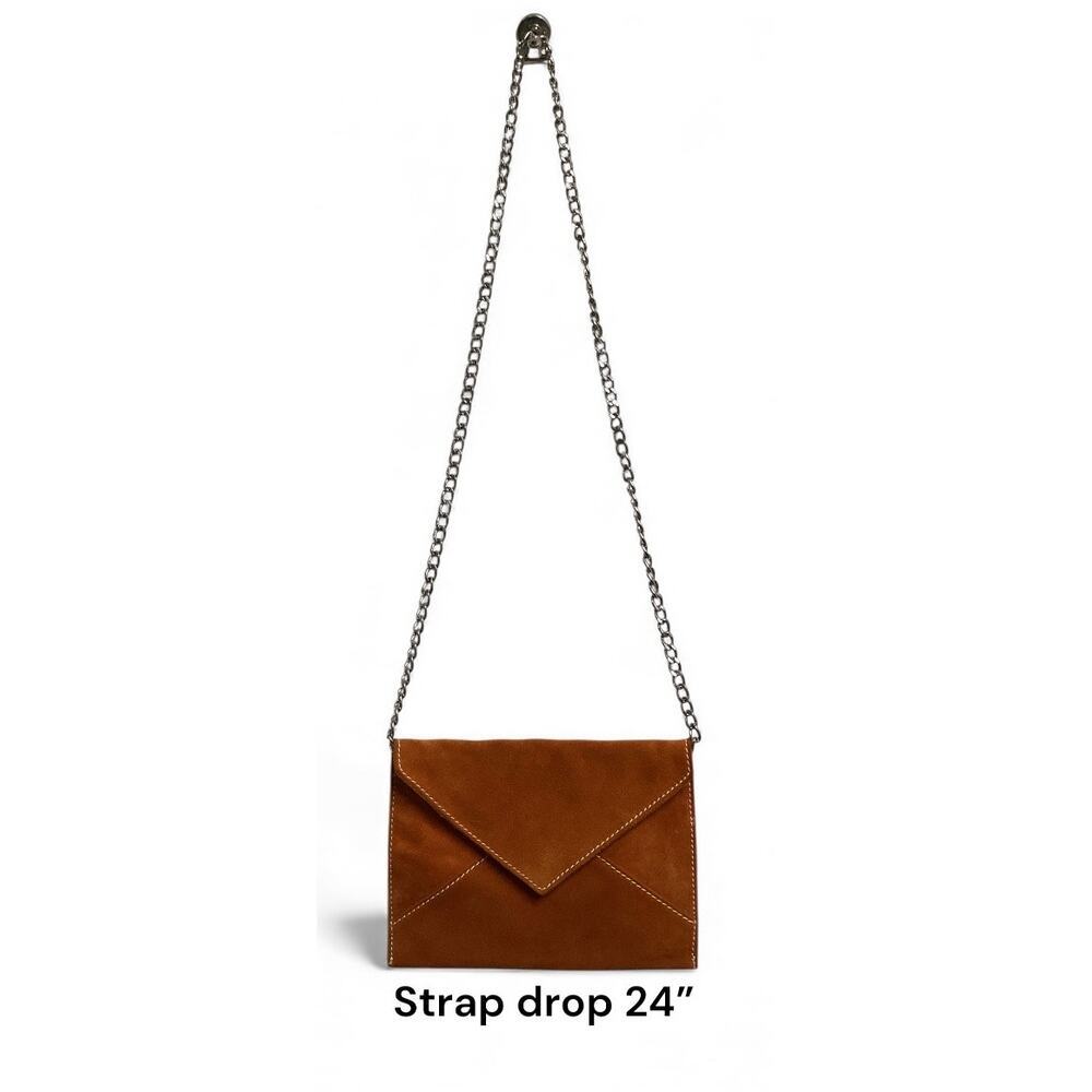 Creazioni Maurizio‎ Genuine Suede Italian Envelope Crossbody PumpkinItaly